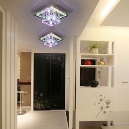 Plafoniera din cristal Spot SMD 3W Lampă creativă Tubă Lumină colorată în dom