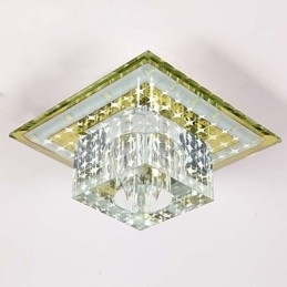 Plafoniera din cristal Spot SMD 3W Lampă creativă Tubă Lumină colorată în dom