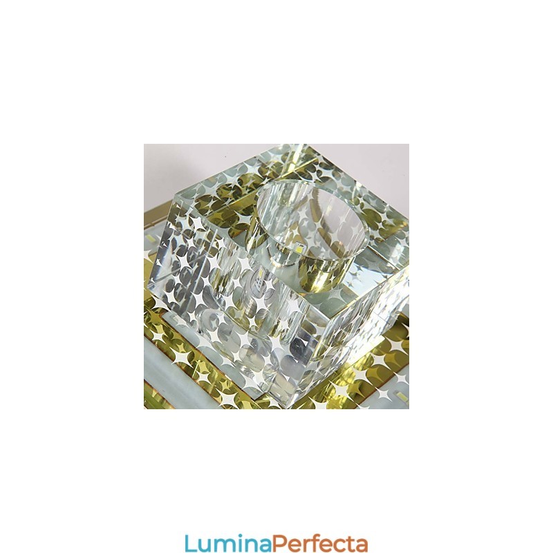 Plafoniera din cristal Spot SMD 3W Lampă creativă Tubă Lumină colorată în dom