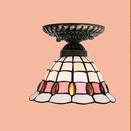Vitraliul European Rural Creative Arts Absorb Dome Lamp Light