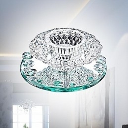Montaj încastrat din metal cromat în stil mini cristal modern contemporan