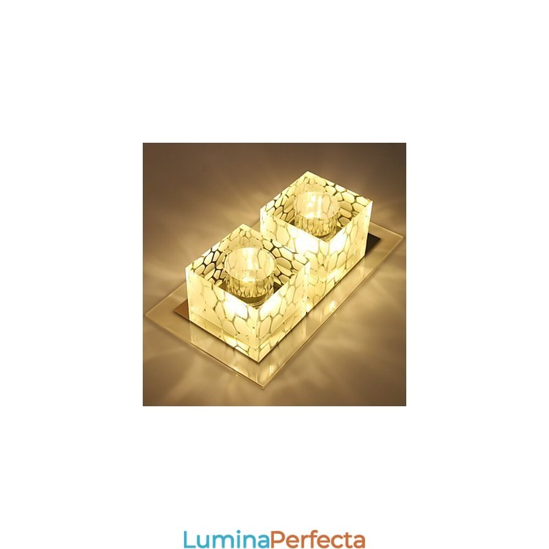 27*15*5CM Lampă de tavan din cristal Spot SMD 6W Lampă creativă Tubă Lumină colorată Culoare Lumină