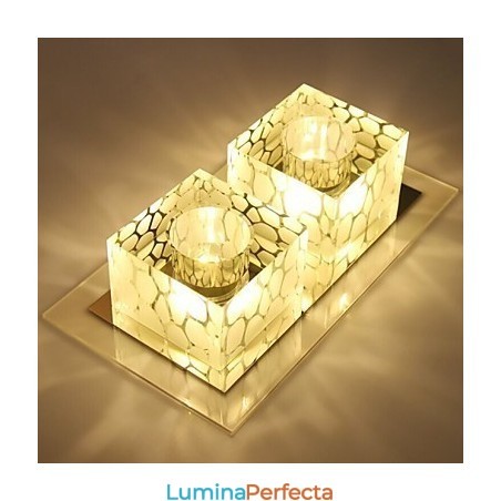 27*15*5CM Lampă de tavan din cristal Spot SMD 6W Lampă creativă Tubă Lumină colorată Culoare Lumină