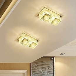27*15*5CM Lampă de tavan din cristal Spot SMD 6W Lampă creativă Tubă Lumină colorată Culoare Lumină