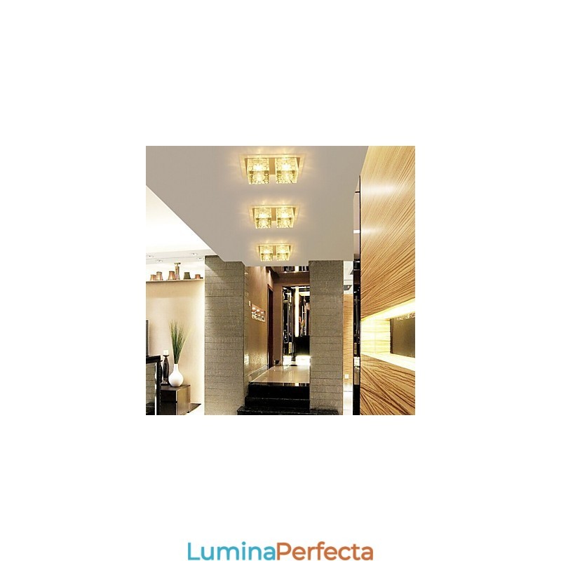27*15*5CM Lampă de tavan din cristal Spot SMD 6W Lampă creativă Tubă Lumină colorată Culoare Lumină