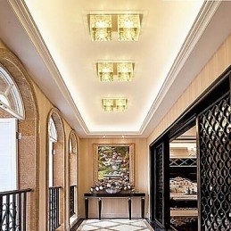 27*15*5CM Lampă de tavan din cristal Spot SMD 6W Lampă creativă Tubă Lumină colorată Culoare Lumină