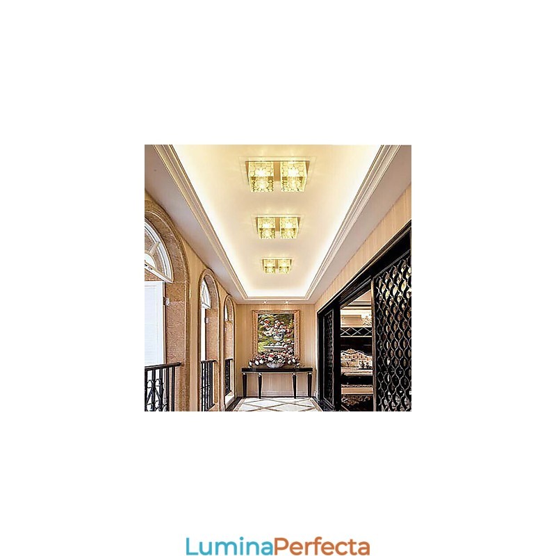 27*15*5CM Lampă de tavan din cristal Spot SMD 6W Lampă creativă Tubă Lumină colorată Culoare Lumină