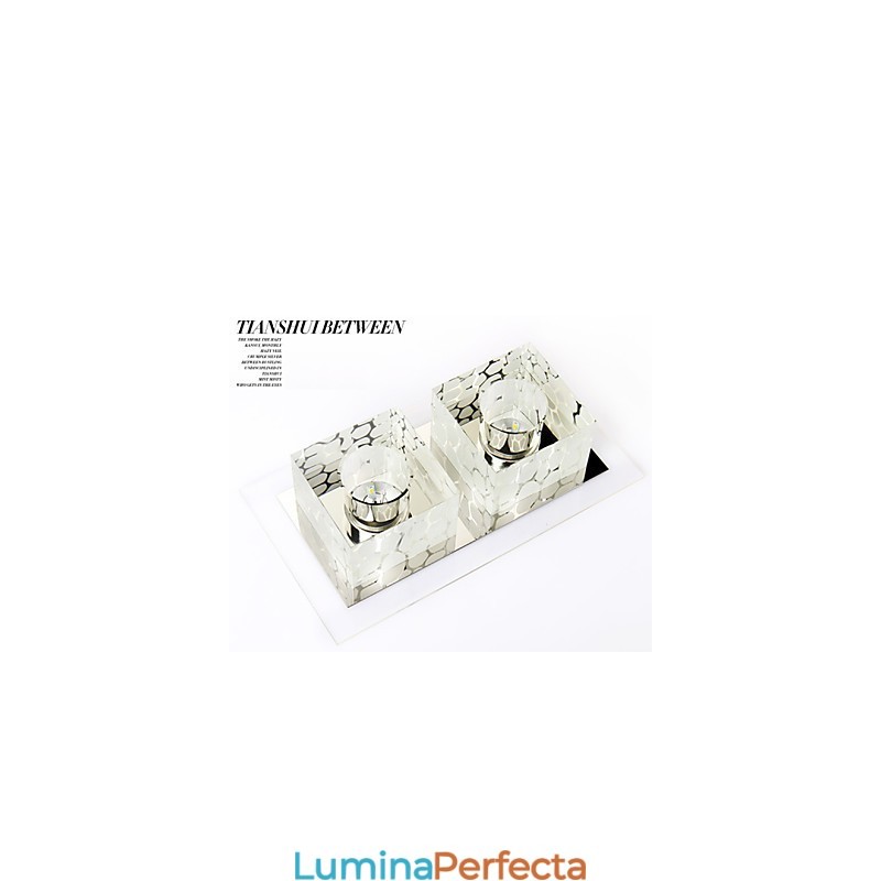 27*15*5CM Lampă de tavan din cristal Spot SMD 6W Lampă creativă Tubă Lumină colorată Culoare Lumină