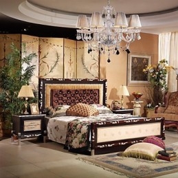 Candelabru Crystal Luxury Modern Living 8 Lumini cu Abajur din Tesatura