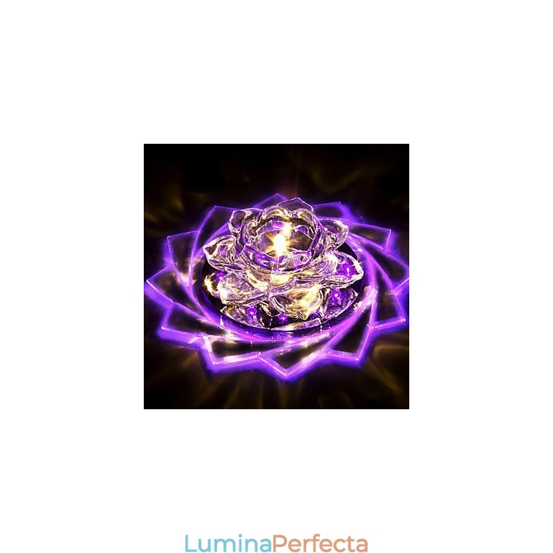 20 * 8,5 cm Mini lampă de tavan din cristal Spot 3W Lampă creativă Tub de lumină colorată Culoare pătrată Dom Light