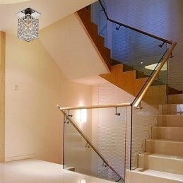 Montaj încastrat din metal galvanizat din cristal modern și contemporan