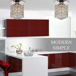 Montaj încastrat din metal galvanizat din cristal modern și contemporan