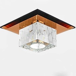 Plafoniera Mini Crystal Spot 3W Lampă Creativă Tubă Lumină Colorată Cupolă pătrată