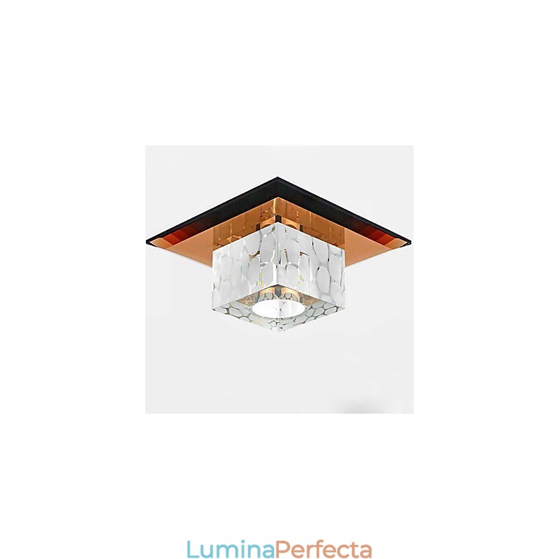 Plafoniera Mini Crystal Spot 3W Lampă Creativă Tubă Lumină Colorată Cupolă pătrată
