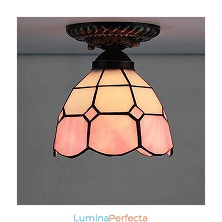 17* Vitralii pentru artele creative rurale europene Absorb Dom Lamp Light