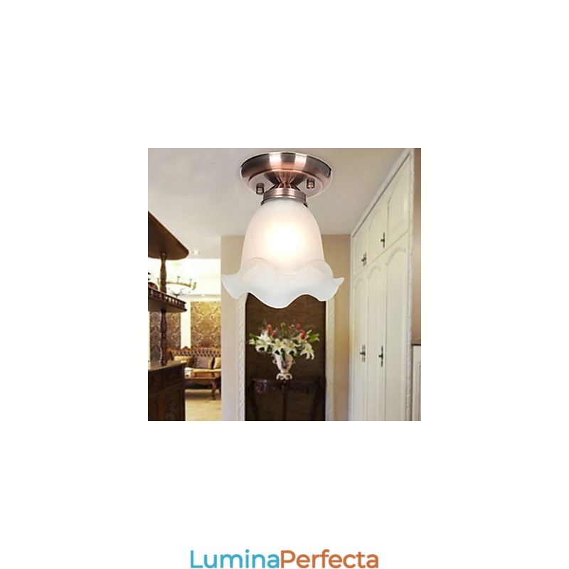 15 * Lampă cu dom din sticlă din rășină de tip european Sweet To Absorb Dome Light