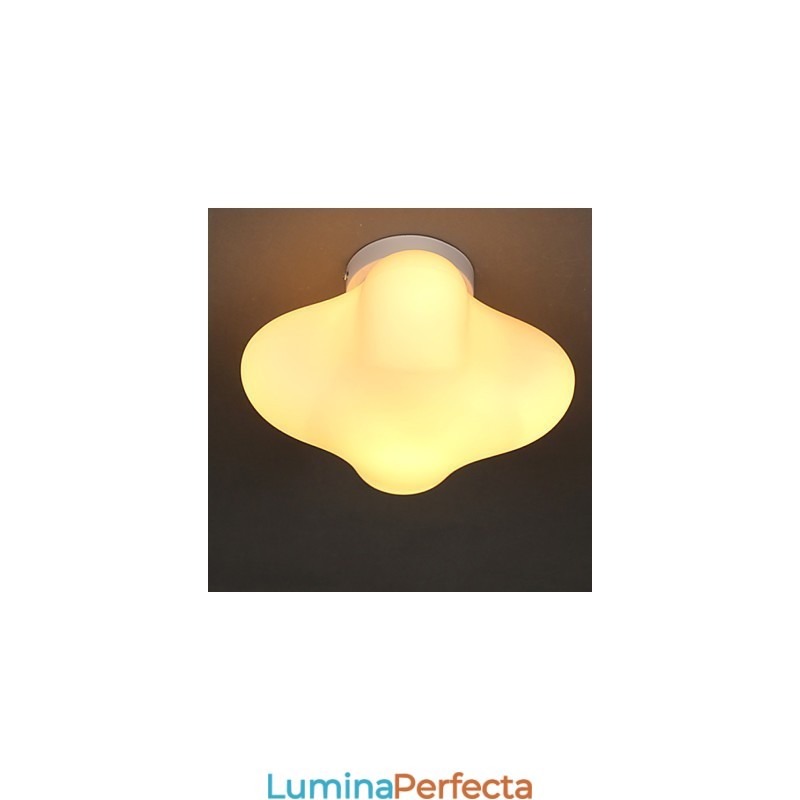 22*22CM Contemporan și contractat un singur cap Lucky Grass Dom de sticlă