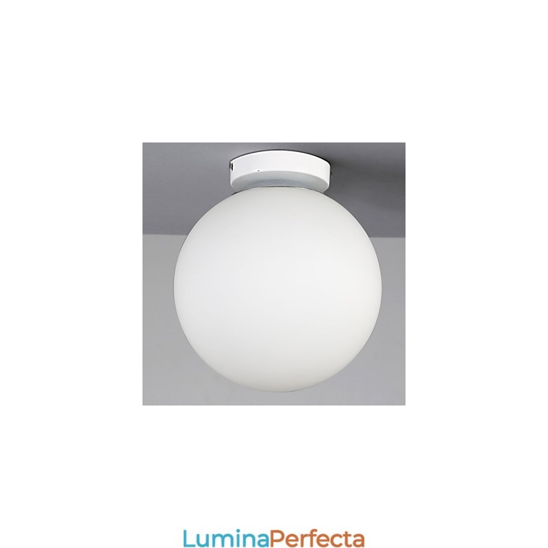 Dom de sticlă albă contractată și contemporană