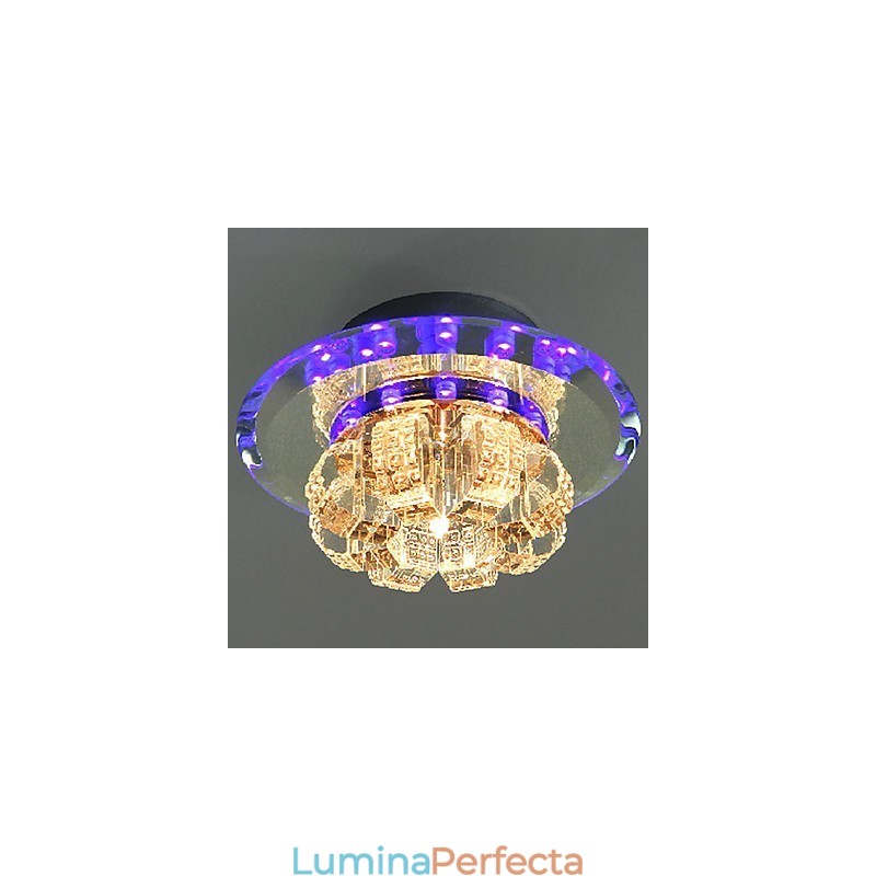 Montaj încastrat cu cristal galvanizat, modern și contemporan