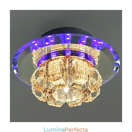 Montaj încastrat cu cristal galvanizat, modern și contemporan Montaj încastrat cu cristal galvanizat, modern și contemporan