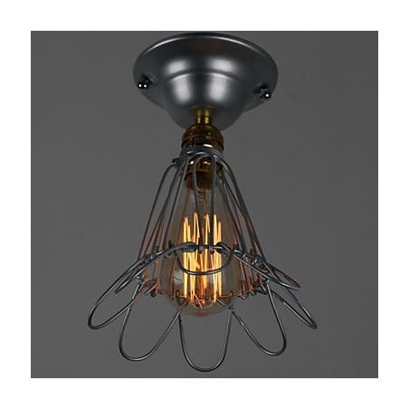Mini lampă în stil rustic 1 lumină pictură prelucrare argint Mini lampă în stil rustic 1 lumină pictură prelucrare argint