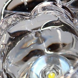 Montaj încastrat din metal galvanizat în stil mini de cristal modern și contemporan