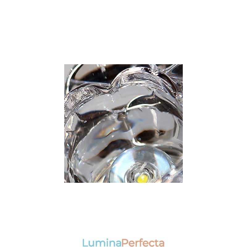 Montaj încastrat din metal galvanizat în stil mini de cristal modern și contemporan