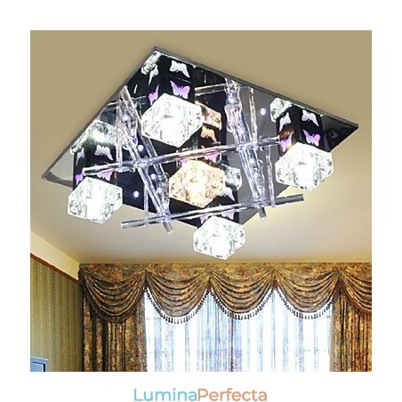 Montaj încastrat din sticlă de cristal modern și contemporan Montaj încastrat din sticlă de cristal modern și contemporan