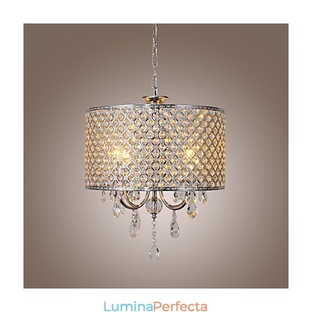 Candelabru Toba Cristal Lampa suspendata Moderna 4 Lumini Candelabru Toba Cristal Lampa suspendata Moderna 4 Lumini
