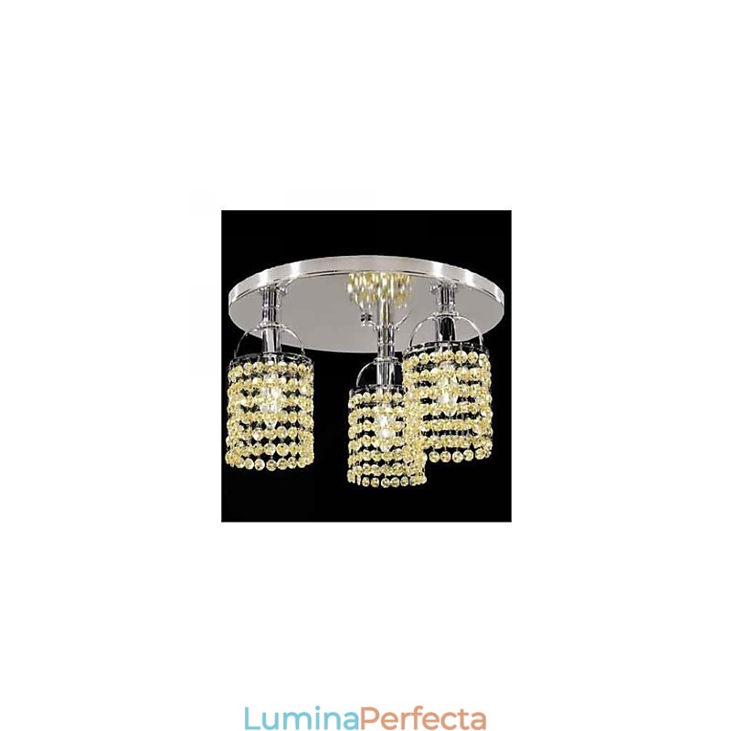 Candelabru din metal galvanizat, modern, contemporan, cu montare încasată