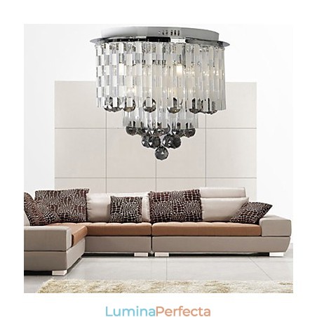 Suport semi-încastrat de cristal cu 8 lumini Suport semi-încastrat de cristal cu 8 lumini
