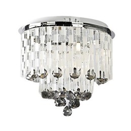 Suport semi-încastrat de cristal cu 8 lumini