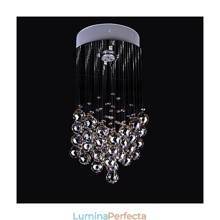 1 Lumină Lumină clară K9 Candelabru de cristal 1 Lumină Lumină clară K9 Candelabru de cristal