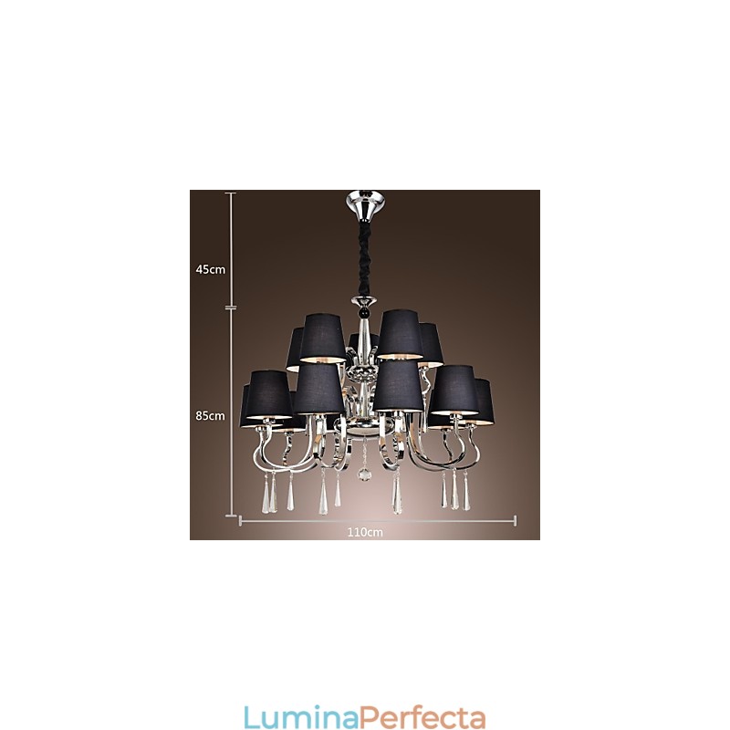 Modern Contemporan Tradițional Clasic Rustic Lodge Vintage Country Island Candelabru din metal cromat