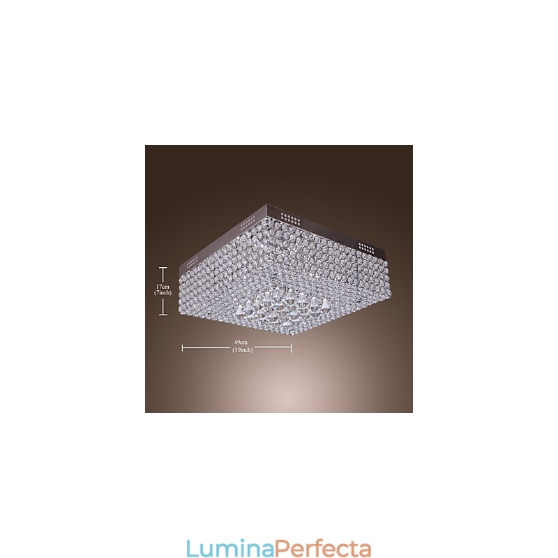 Plafoniera cu margele de cristal cu 45 de culori