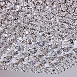 Plafoniera cu margele de cristal cu 45 de culori