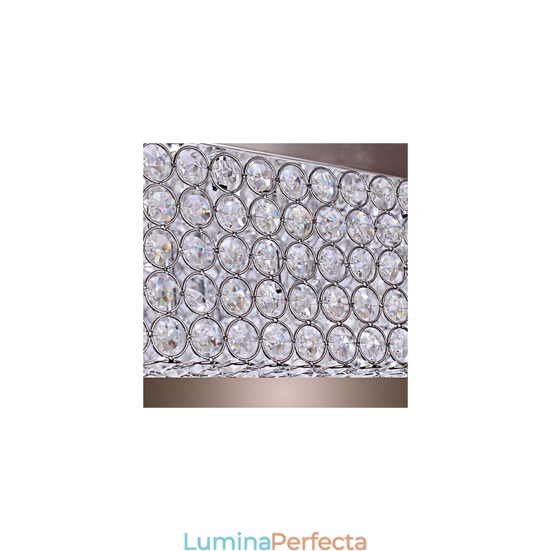 Plafoniera cu margele de cristal cu 45 de culori