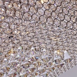 Plafoniera cu margele de cristal cu 45 de culori