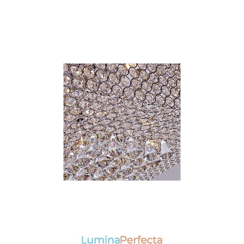 Plafoniera cu margele de cristal cu 45 de culori