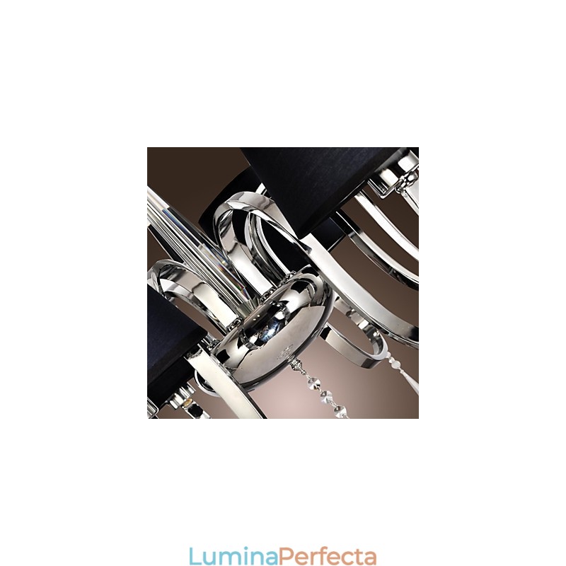 Modern Contemporan Tradițional Clasic Rustic Lodge Vintage Country Island Candelabru din metal cromat