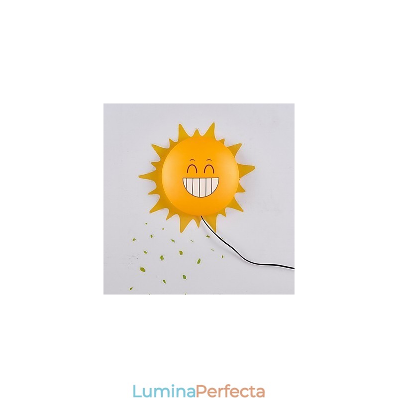 Tapet Aplice Față de flori DIY Fun Atmosferă Noapte Copii Noptieră Decorare Soare