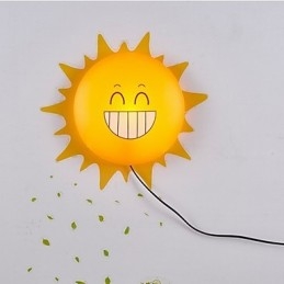 Tapet Aplice Față de flori DIY Fun Atmosferă Noapte Copii Noptieră Decorare Soare
