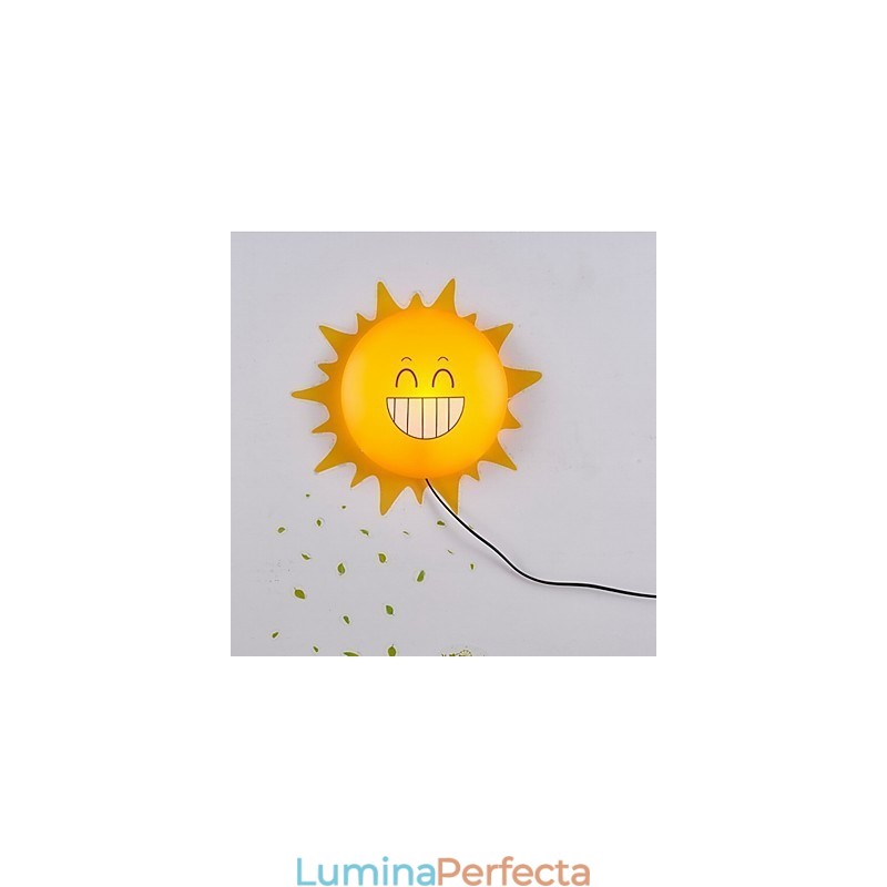 Tapet Aplice Față de flori DIY Fun Atmosferă Noapte Copii Noptieră Decorare Soare