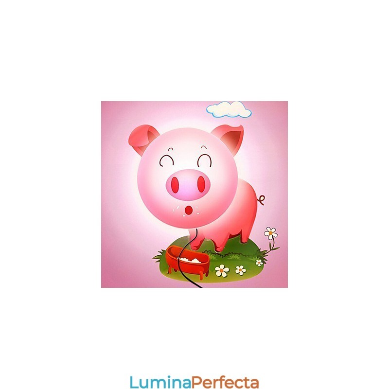 Lumina din plastic rezistentă la temperaturi înalte de porc și 10 C poate îndepărta lampa de perete creativă 3D de perete