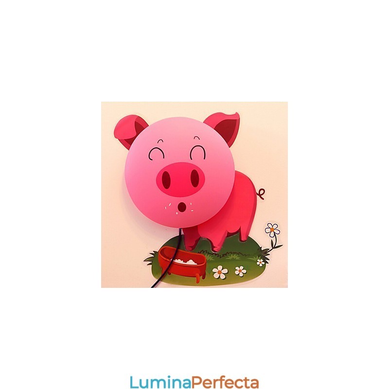 Lumina din plastic rezistentă la temperaturi înalte de porc și 10 C poate îndepărta lampa de perete creativă 3D de perete
