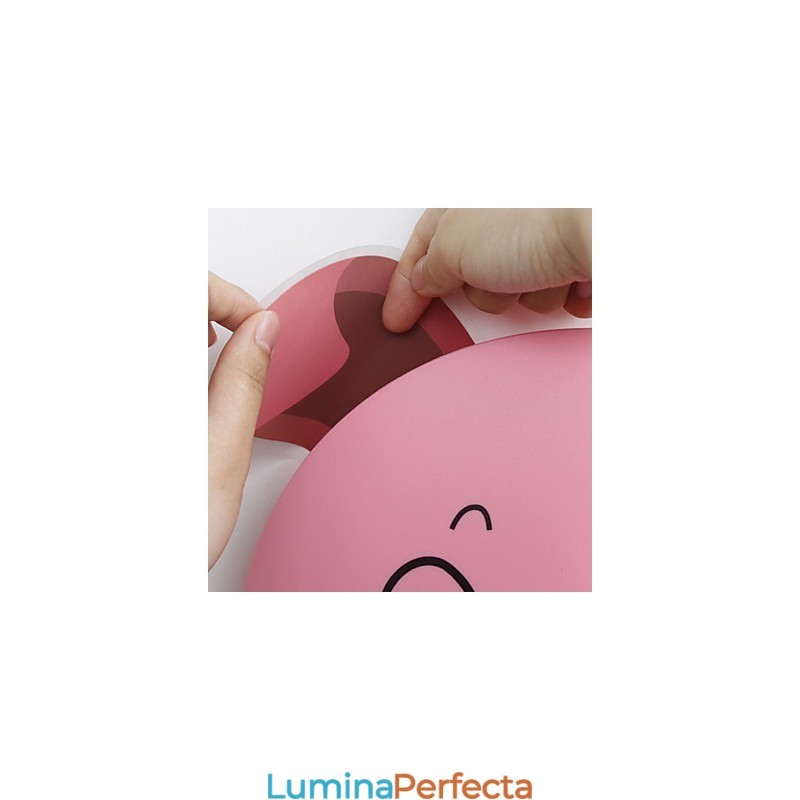 Lumina din plastic rezistentă la temperaturi înalte de porc și 10 C poate îndepărta lampa de perete creativă 3D de perete