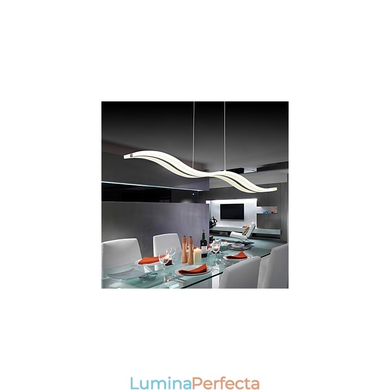 Lampă suspendată cromată modernă și contemporană