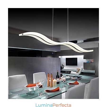 Lampă suspendată cromată modernă și contemporană Lampă suspendată cromată modernă și contemporană