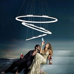 Lampă suspendată din metal galvanizat în stil mini modern și contemporan de 70 W