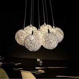 Lampă suspendată Modernă cu 7 lumini Mobilier pentru casă Lampă suspendată decorativă din aluminiu